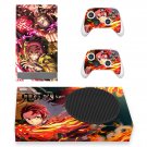 Demon Slayer decal skin for Xbox Series S Console & 2 Controllers