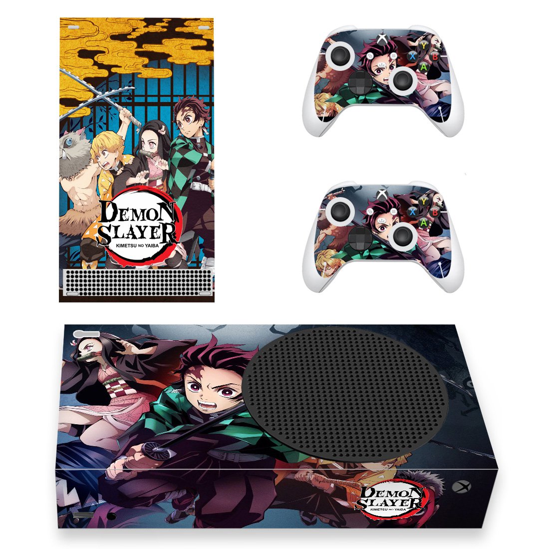 Demon Slayer decal skin for Xbox Series S Console & 2 Controllers
