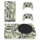 Dollar Texture decal skin for Xbox Series S Console & 2 Controllers