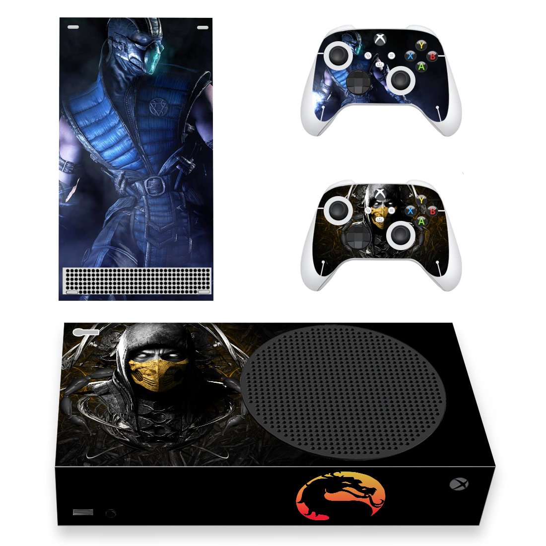 Mortal Kombat 11 decal skin for Xbox Series S Console & 2 Controllers