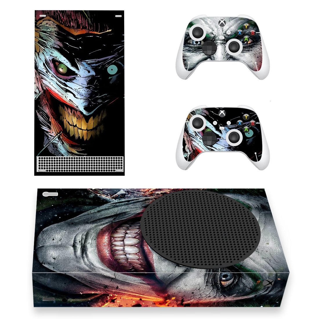 Joker decal skin for Xbox Series S Console & 2 Controllers