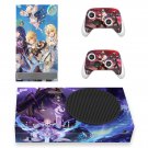 Genshin decal skin for Xbox Series S Console & 2 Controllers