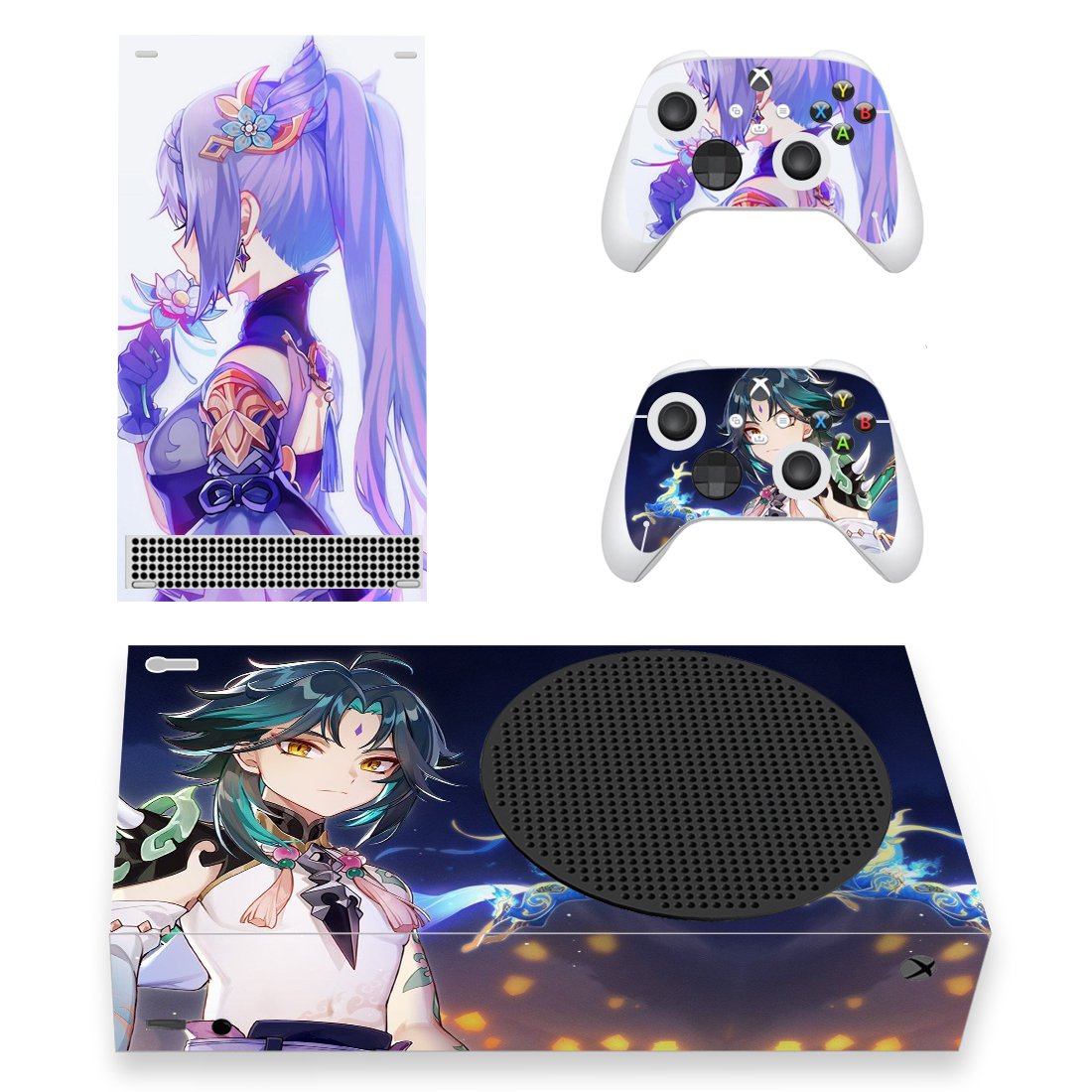 Anime decal skin for Xbox Series S Console & 2 Controllers