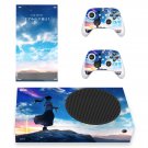 Anime Suzume decal skin for Xbox Series S Console & 2 Controllers