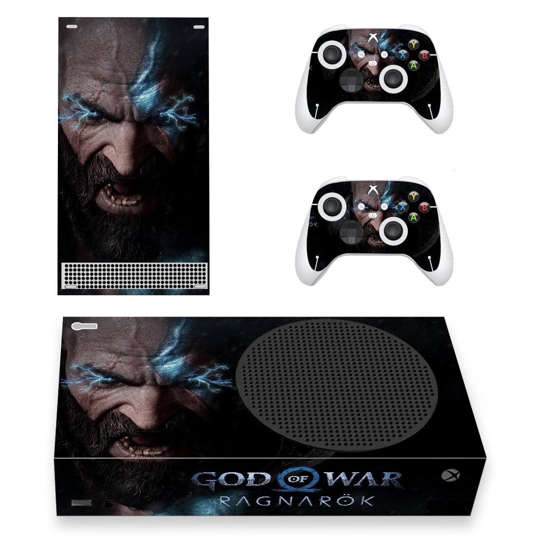 God of  War decal skin for Xbox Series S Console & 2 Controllers