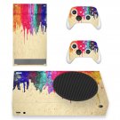 Color Texture decal skin for Xbox Series S Console & 2 Controllers