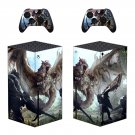 Monster Hunter World decal skin for Xbox Series X Console & 2 Controllers