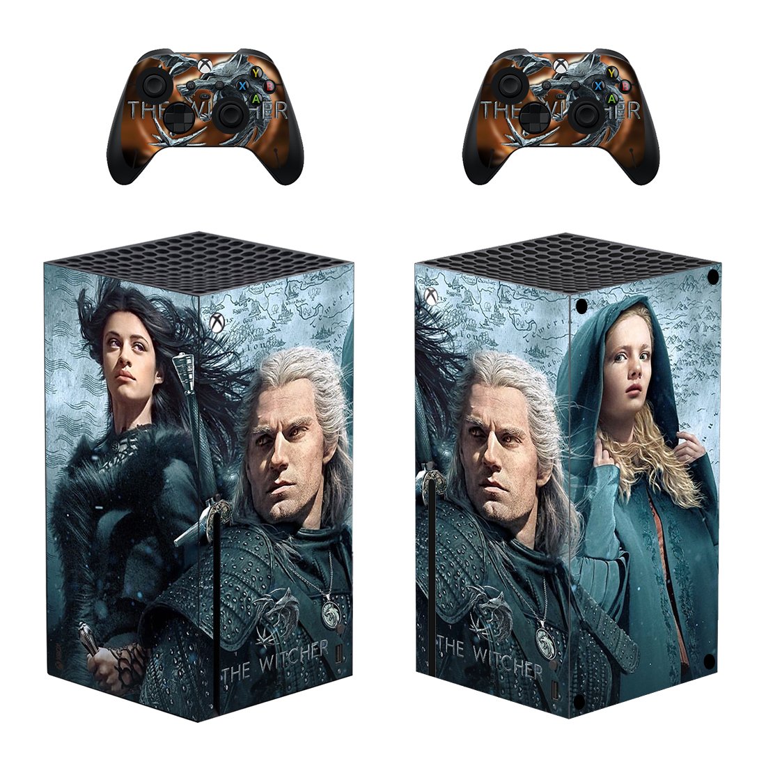 The Witcher decal skin for Xbox Series X Console & 2 Controllers