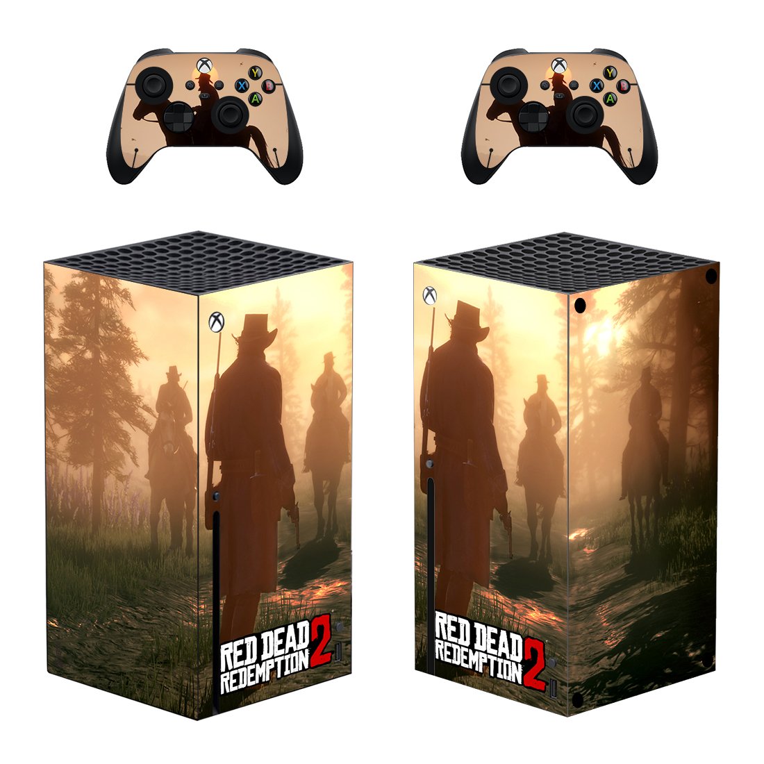 Red Dead Redemption 2 decal skin for Xbox Series X Console & 2 Controllers