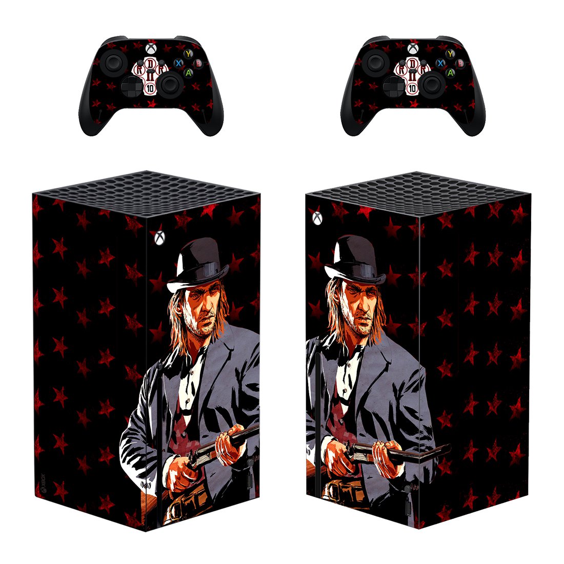 Red Dead Redemption 2 decal skin for Xbox Series X Console & 2 Controllers