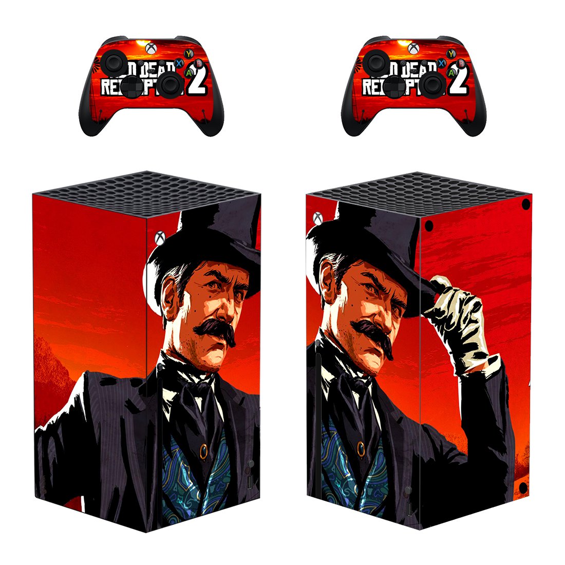 Red Dead Redemption 2 decal skin for Xbox Series X Console & 2 Controllers