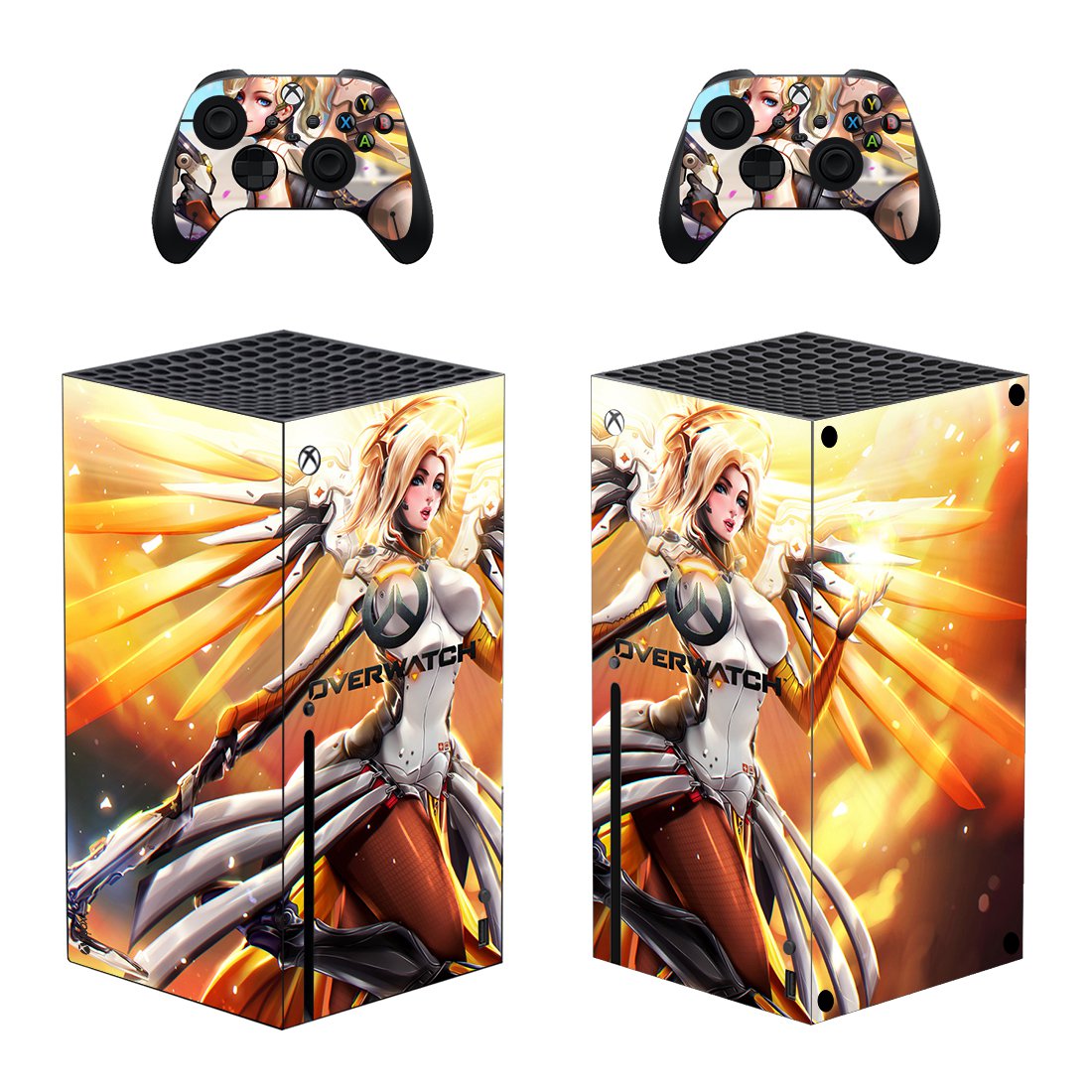 Overwatch decal skin for Xbox Series X Console & 2 Controllers