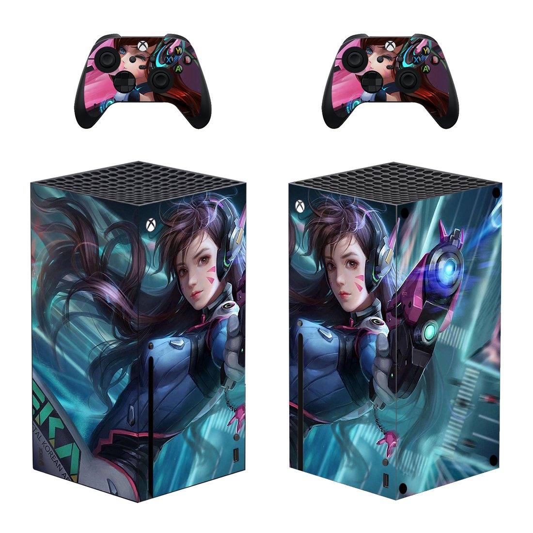 Overwatch decal skin for Xbox Series X Console & 2 Controllers