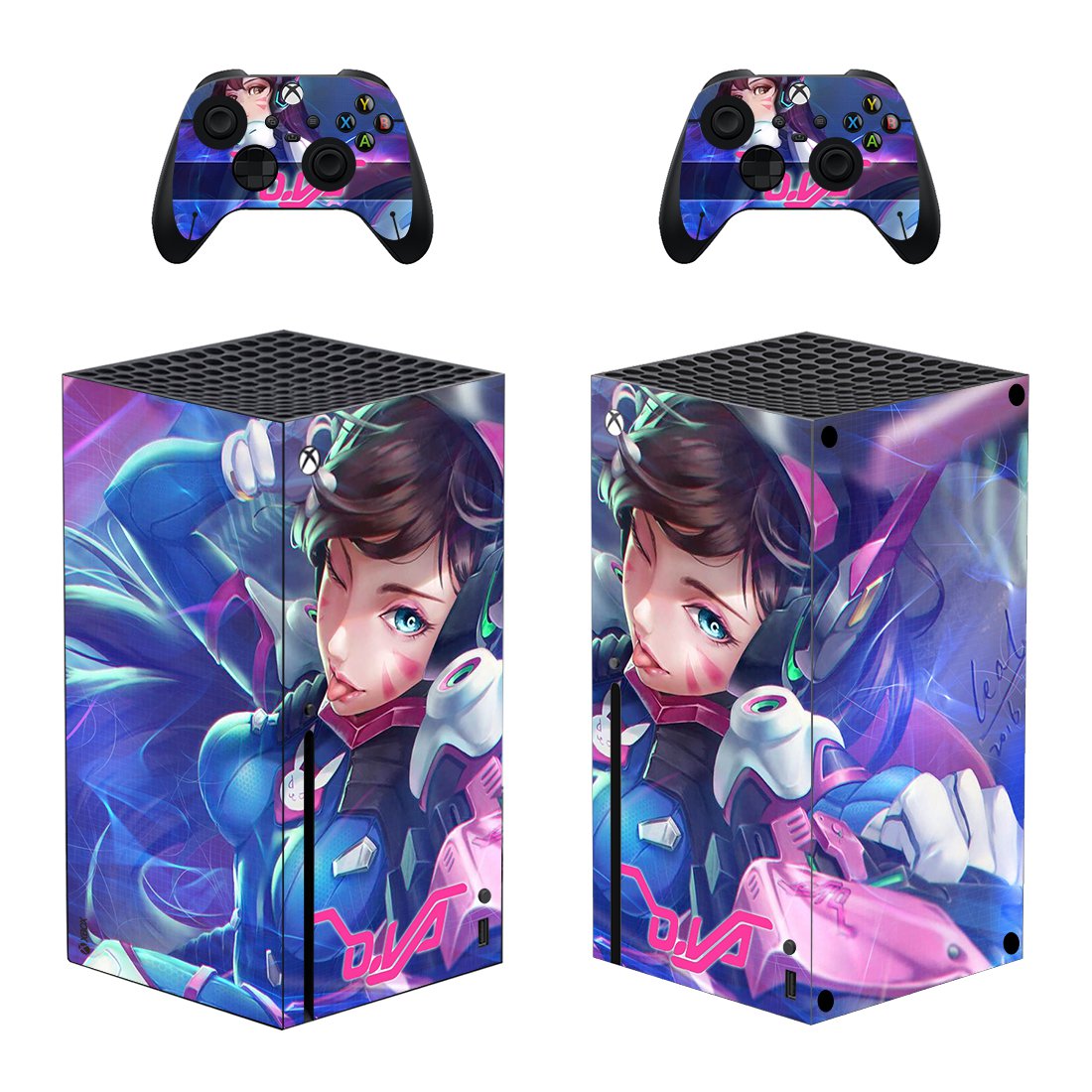 Overwatch decal skin for Xbox Series X Console & 2 Controllers