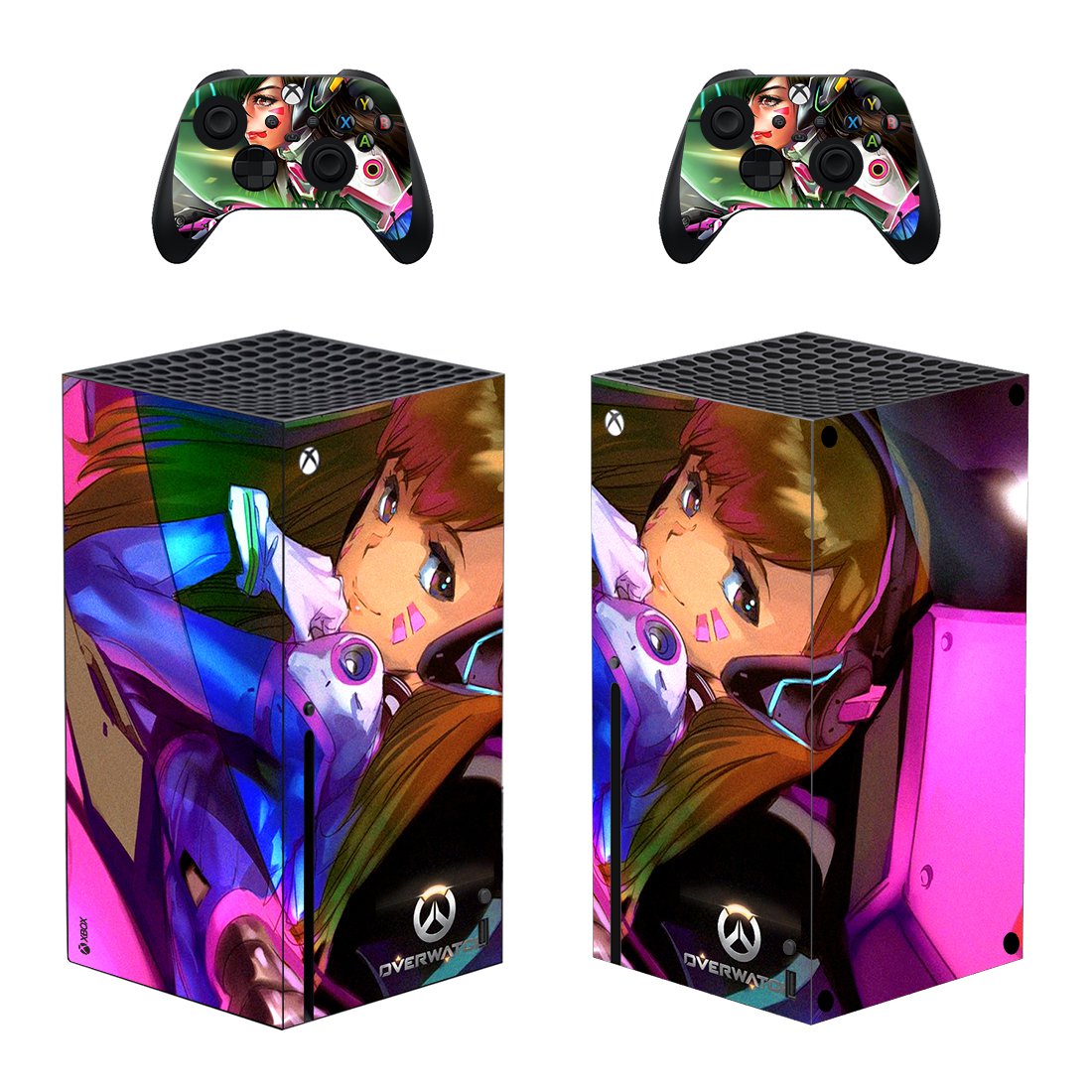 Overwatch decal skin for Xbox Series X Console & 2 Controllers