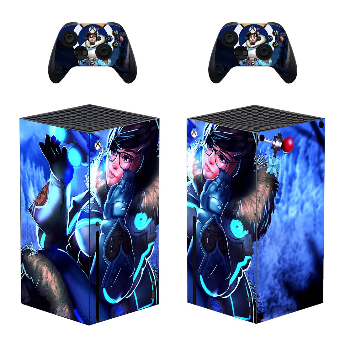 Overwatch decal skin for Xbox Series X Console & 2 Controllers