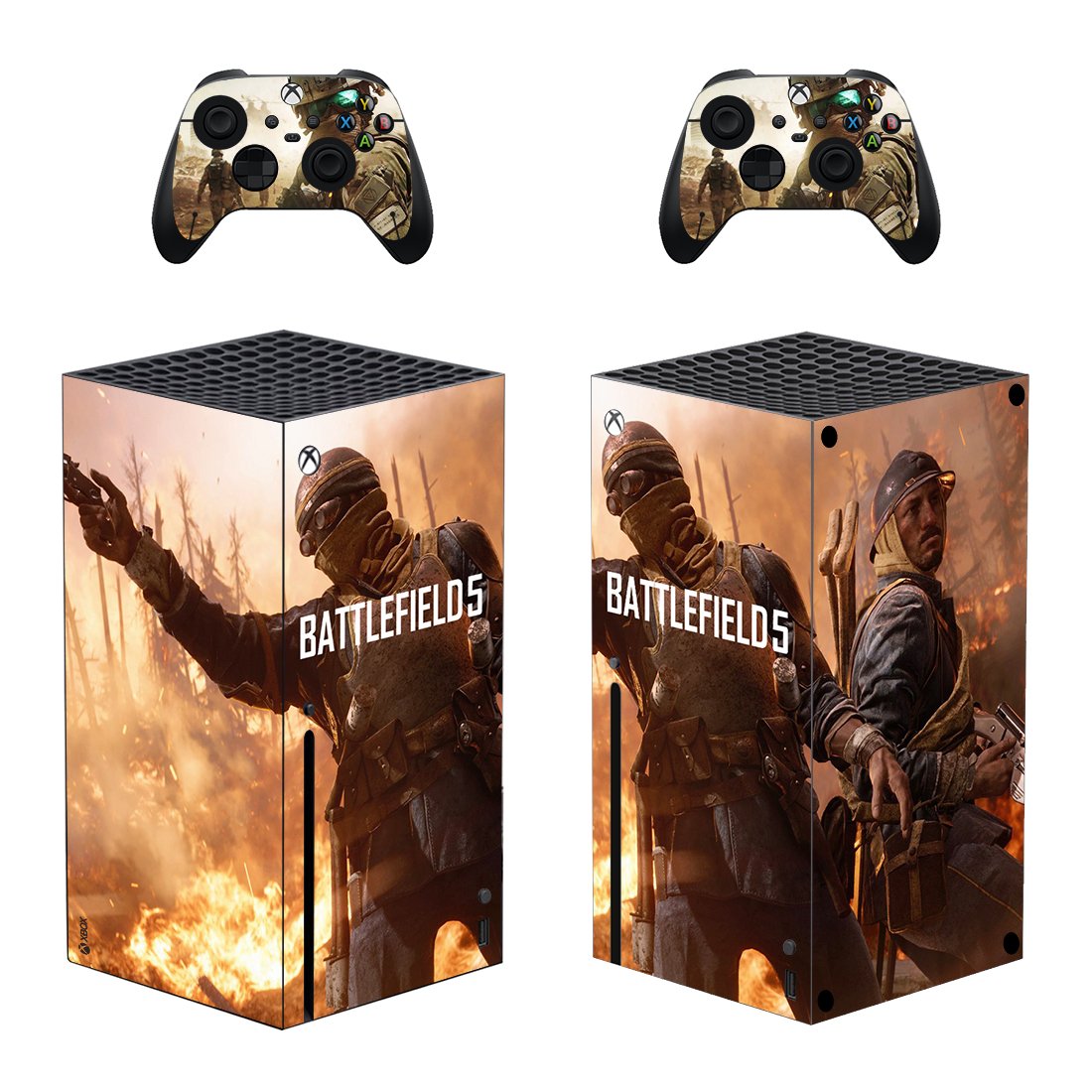 Battlefield 5 decal skin for Xbox Series X Console & 2 Controllers