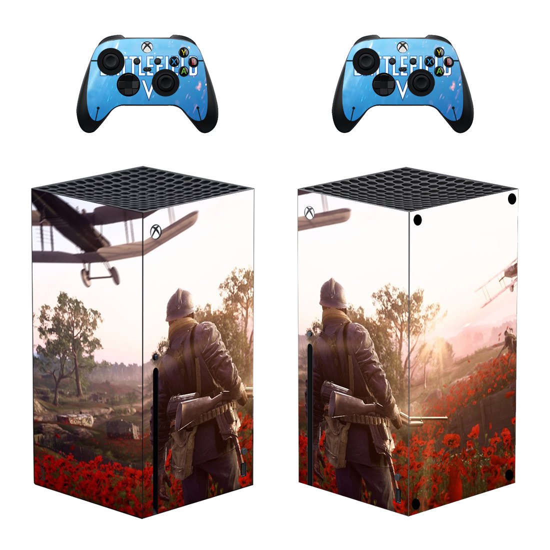 Battlefield 5 decal skin for Xbox Series X Console & 2 Controllers