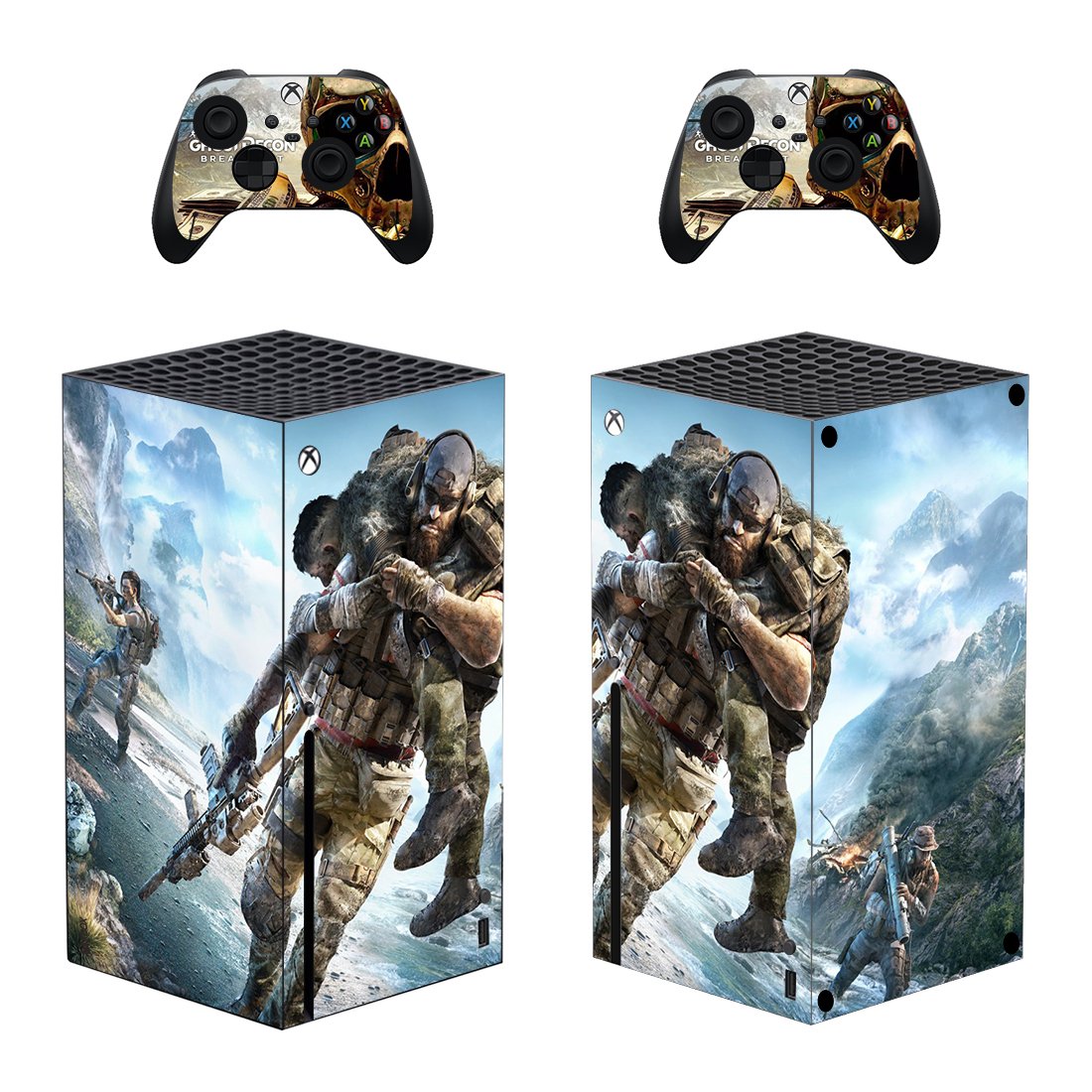 Ghost Recon Breakpoint decal skin for Xbox Series X Console & 2 Controllers