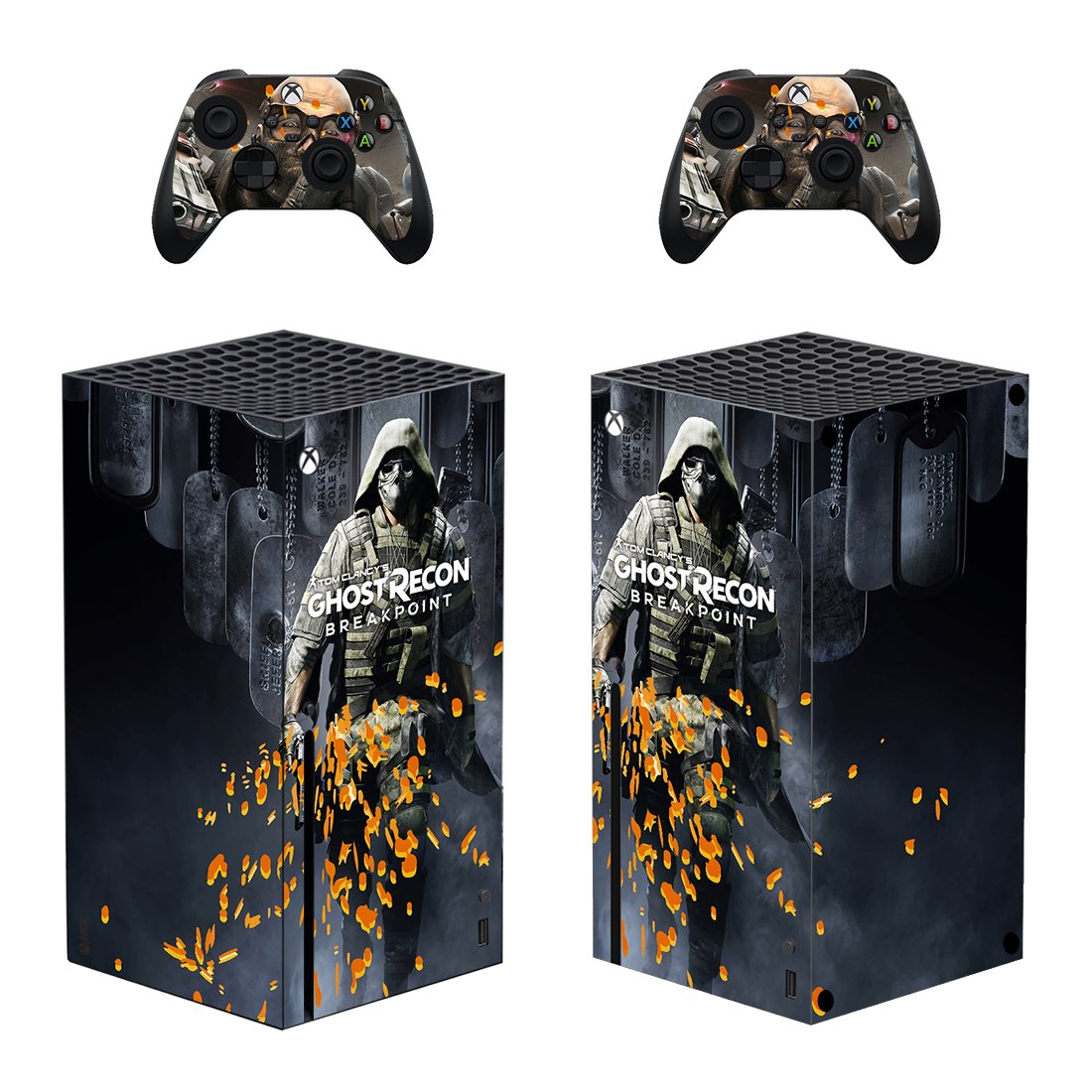 Ghost Recon Breakpoint decal skin for Xbox Series X Console & 2 Controllers