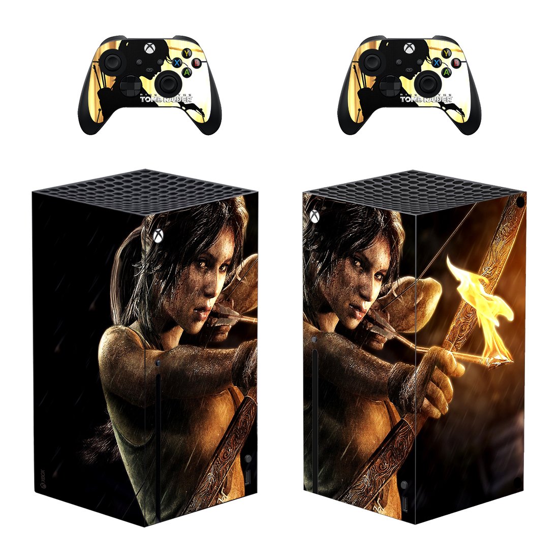 Shadow of the Tomb Raider decal skin for Xbox Series X Console & 2 Controllers
