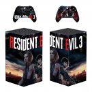 Resident Evil 3 decal skin for Xbox Series X Console & 2 Controllers