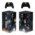 Resident Evil 2 decal skin for Xbox Series X Console & 2 Controllers