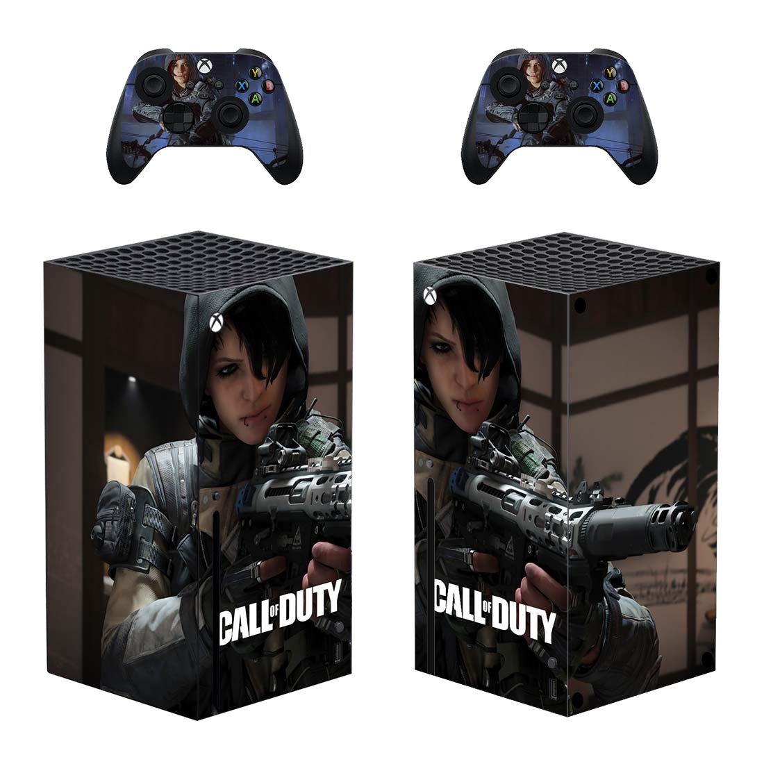 Call of Duty decal skin for Xbox Series X Console & 2 Controllers