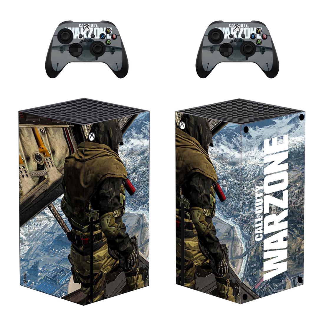 COD Warzone decal skin for Xbox Series X Console & 2 Controllers