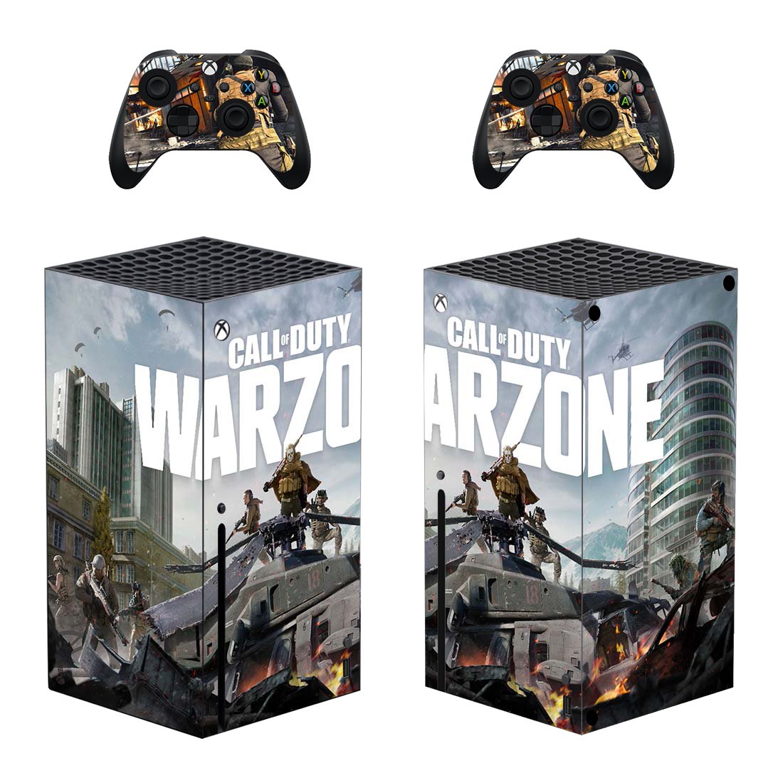 COD Warzone decal skin for Xbox Series X Console & 2 Controllers