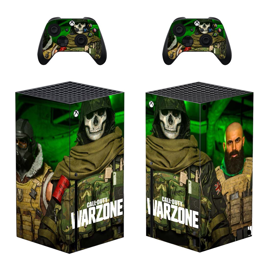 COD Warzone decal skin for Xbox Series X Console & 2 Controllers