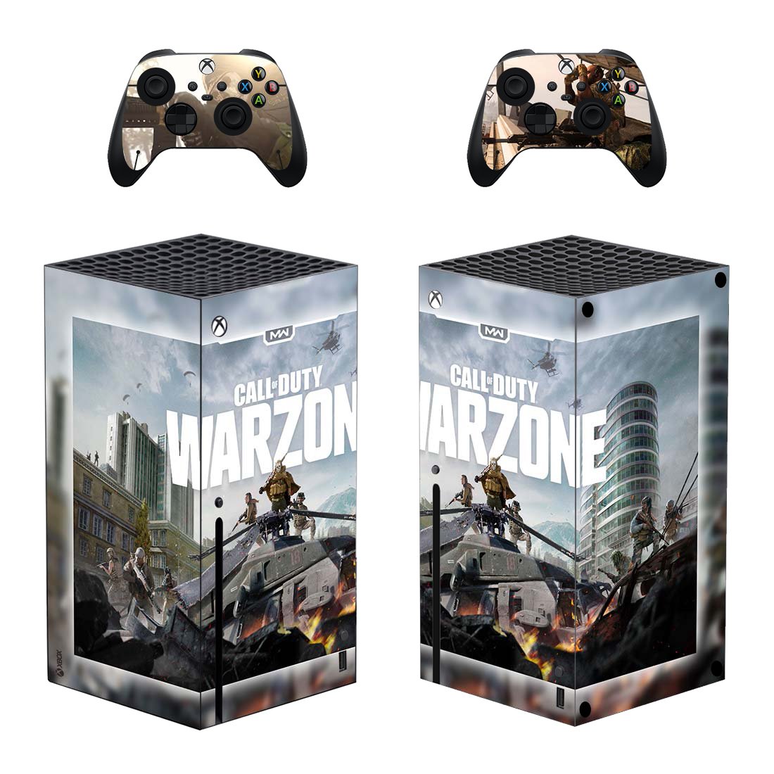 COD Warzone decal skin for Xbox Series X Console & 2 Controllers