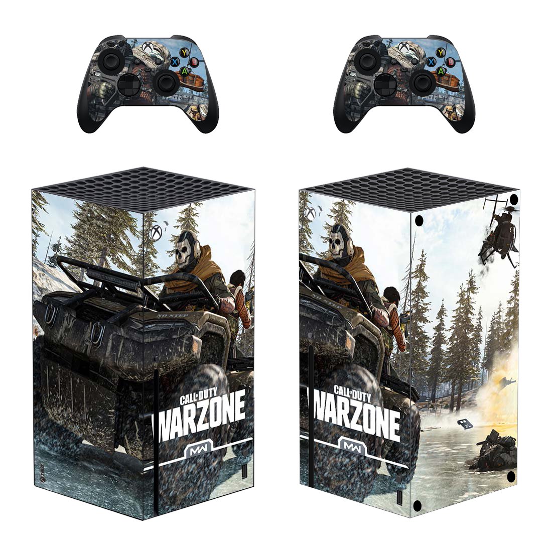 COD Warzone decal skin for Xbox Series X Console & 2 Controllers