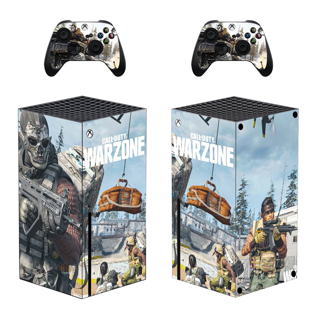 COD Warzone decal skin for Xbox Series X Console & 2 Controllers