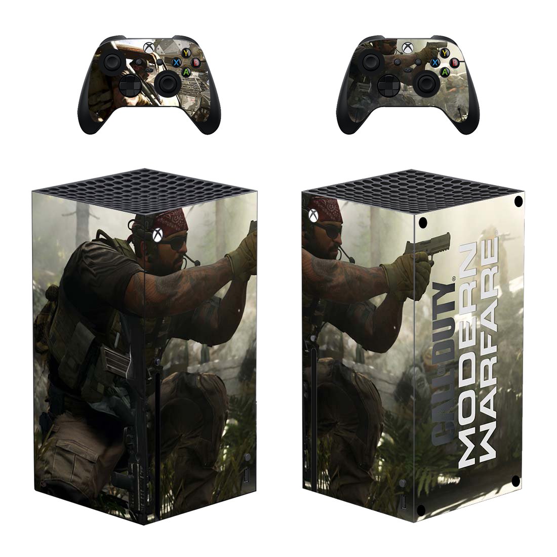 COD Modern Warfare decal skin for Xbox Series X Console & 2 Controllers
