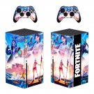 Fortnite decal skin for Xbox Series X Console & 2 Controllers