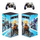 Fortnite decal skin for Xbox Series X Console & 2 Controllers