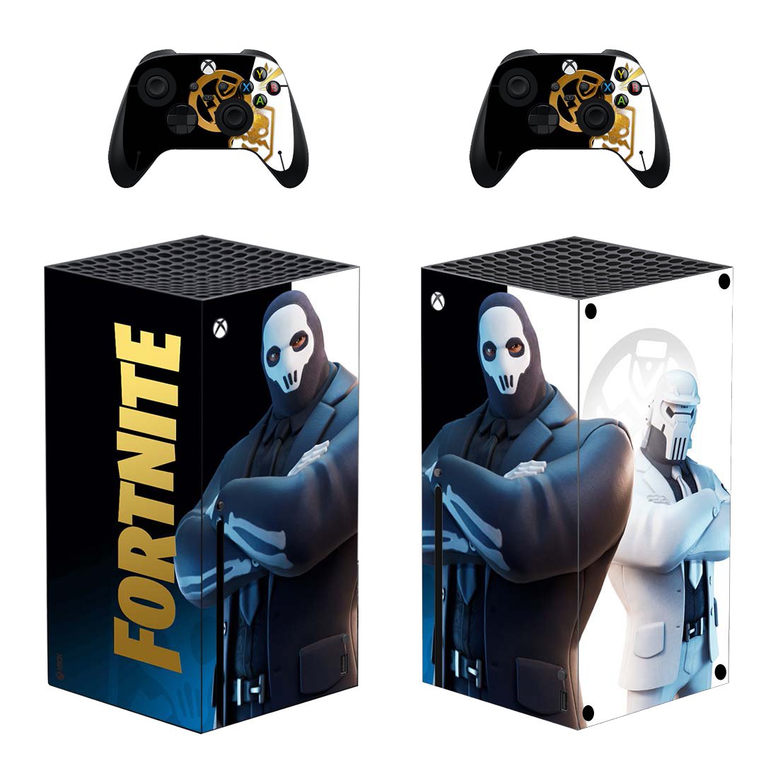 Fortnite decal skin for Xbox Series X Console & 2 Controllers