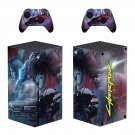 Cyberpunk 2077 decal skin for Xbox Series X Console & 2 Controllers