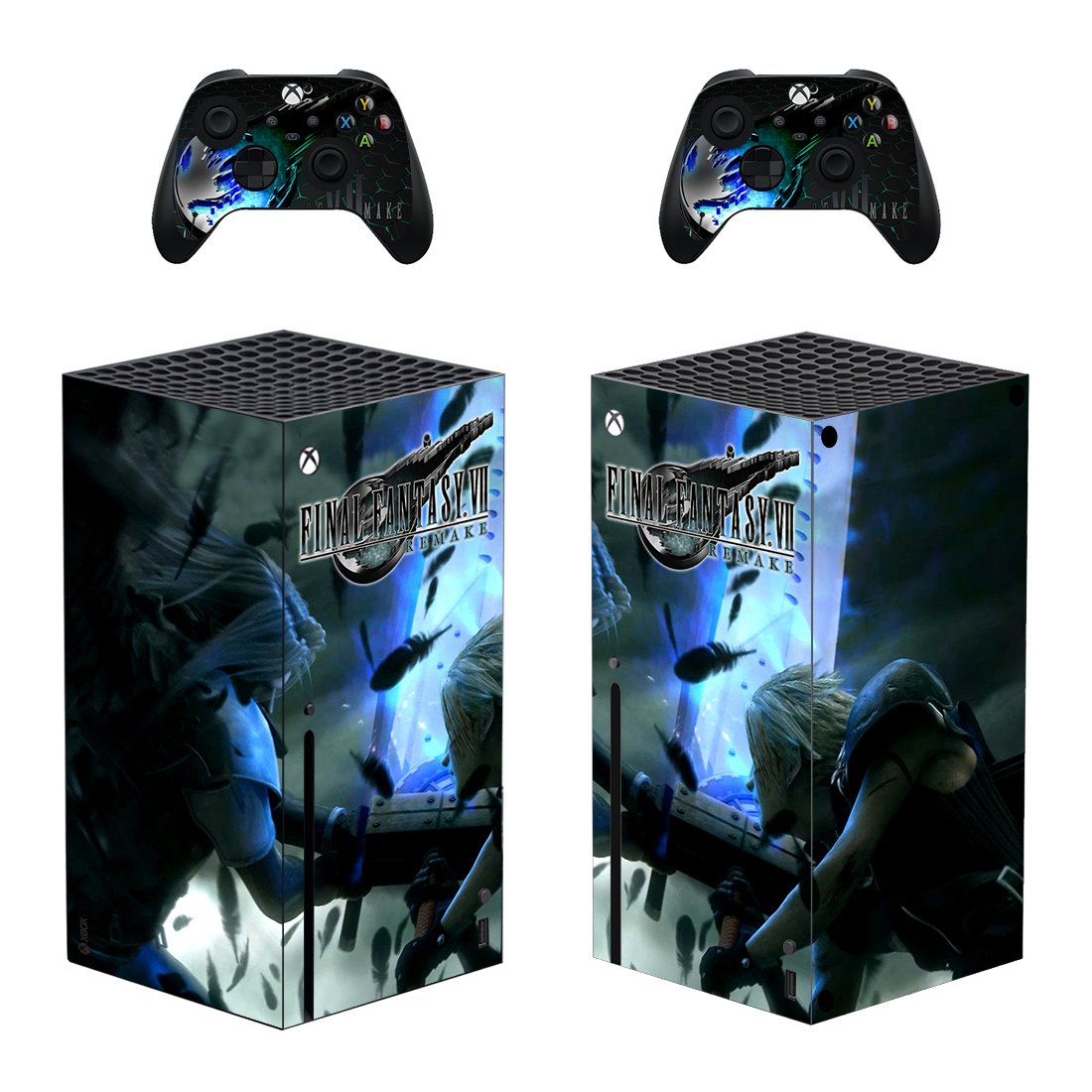 Final Fantasy 7 decal skin for Xbox Series X Console & 2 Controllers