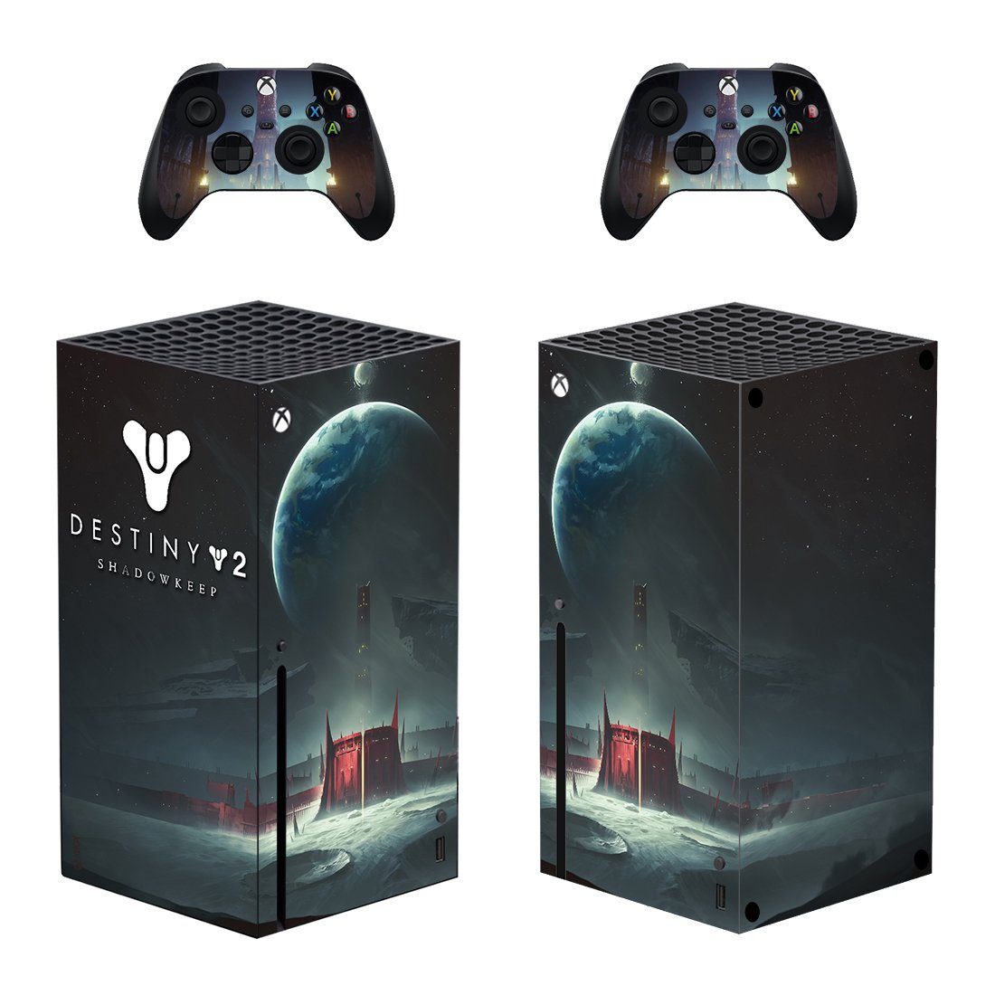 Destiny 2 Shadowkeep decal skin for Xbox Series X Console & 2 Controllers