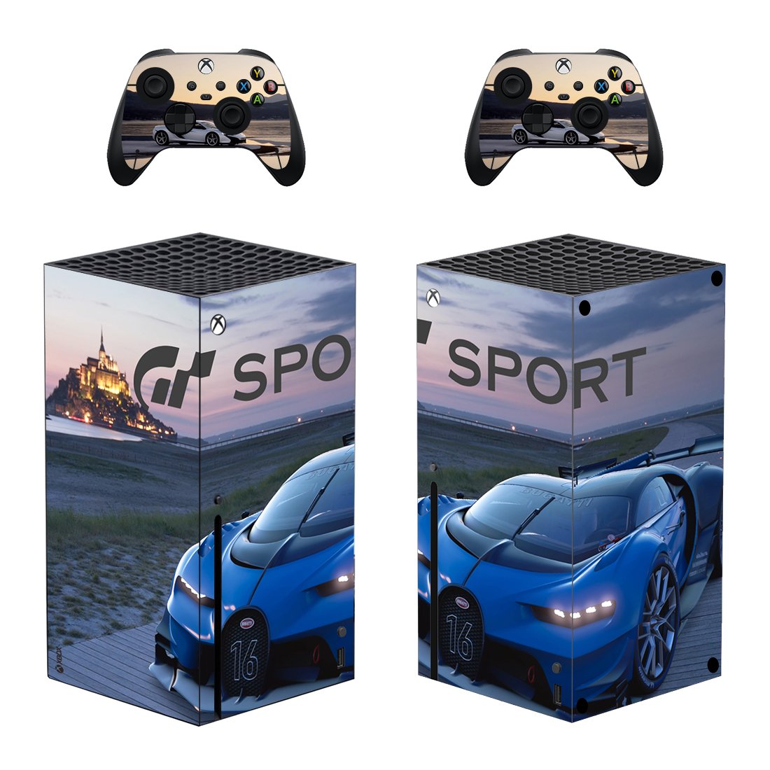 Gran Turismo Sport decal skin for Xbox Series X Console & 2 Controllers