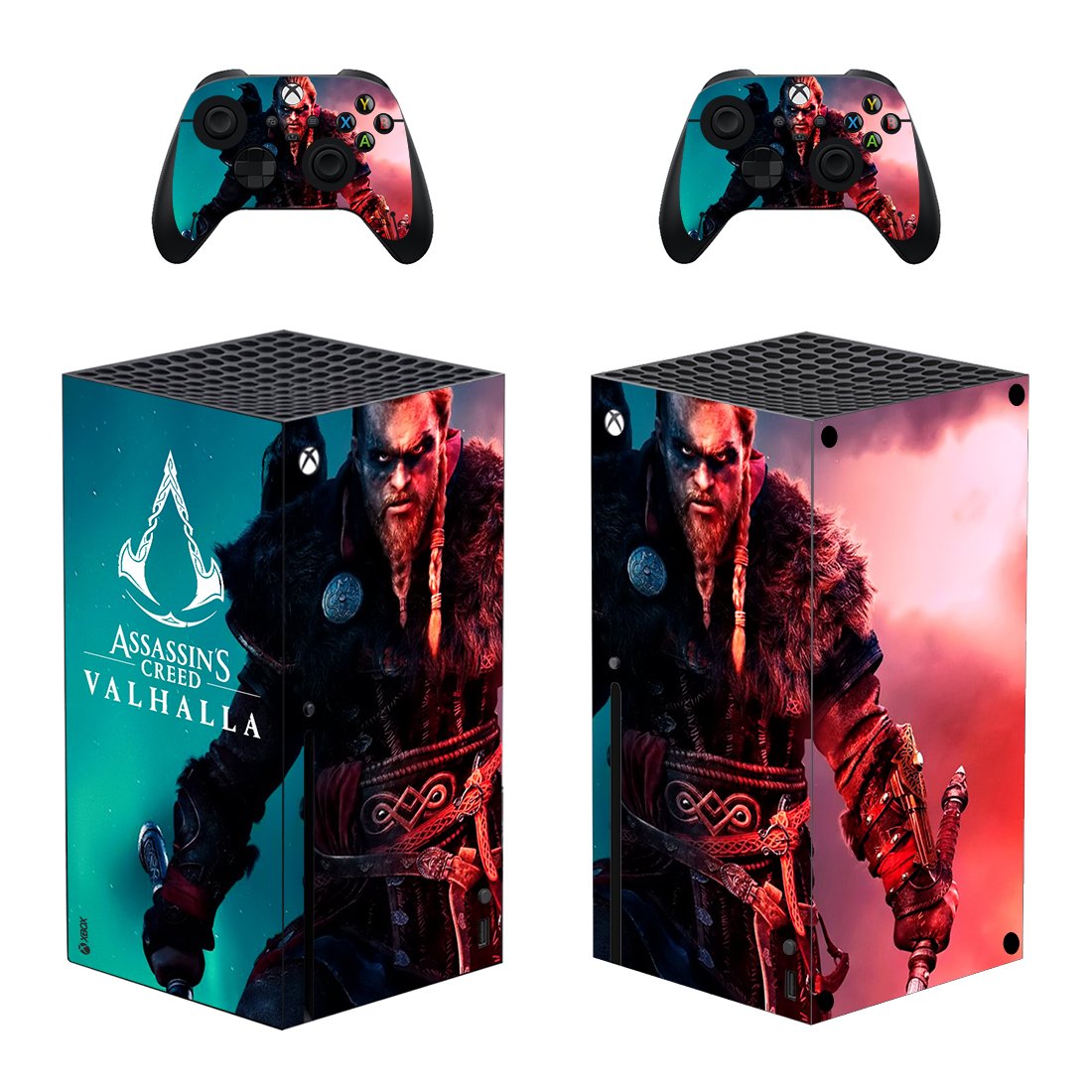Assassin's Creed Valhalla decal skin for Xbox Series X Console & 2 Controllers