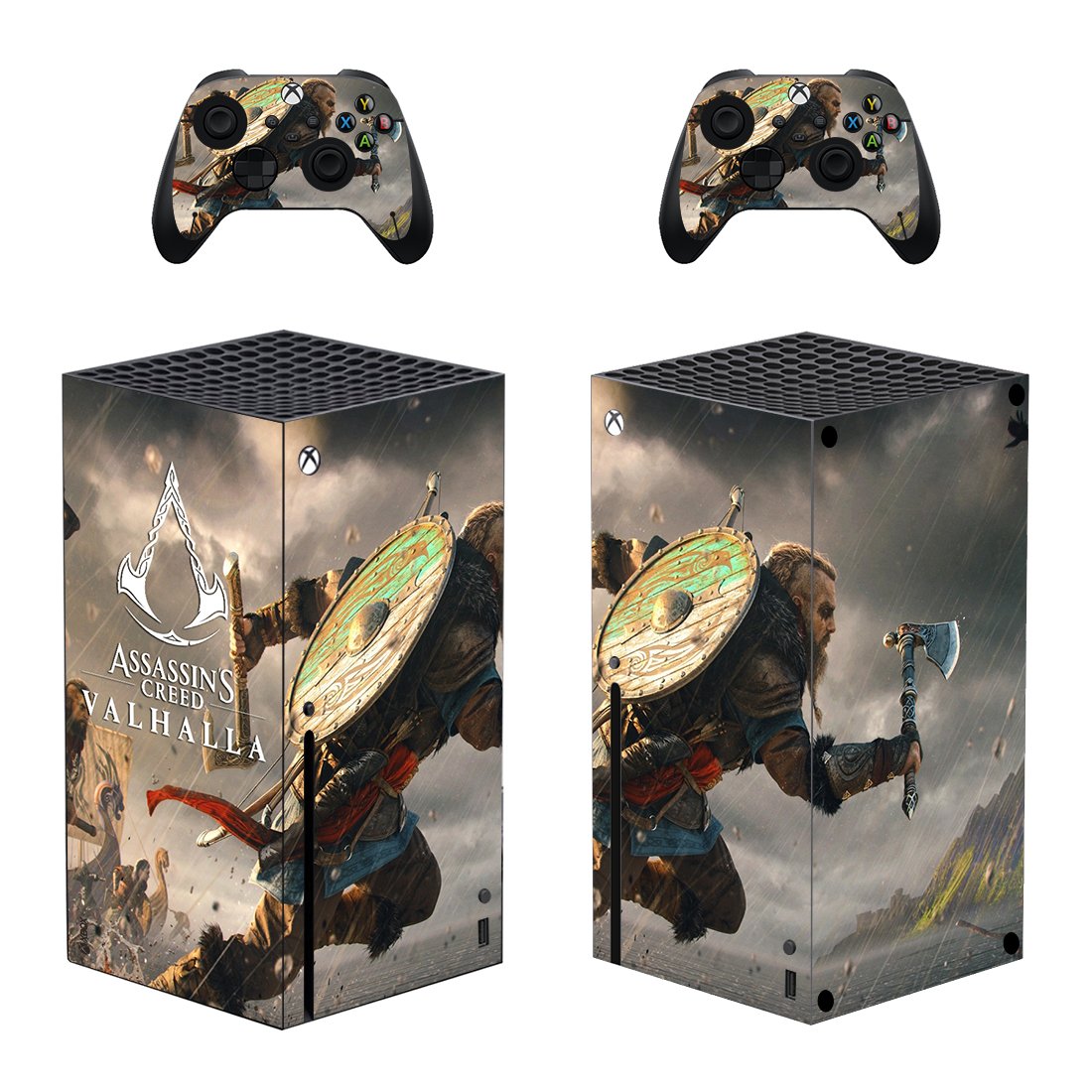 Assassin's Creed Valhalla decal skin for Xbox Series X Console & 2 Controllers