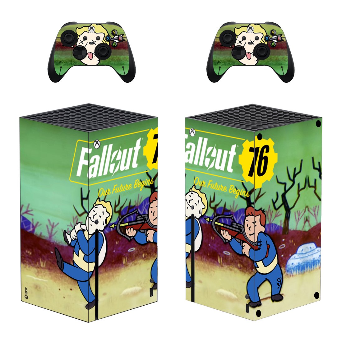 Fallout 76 decal skin for Xbox Series X Console & 2 Controllers
