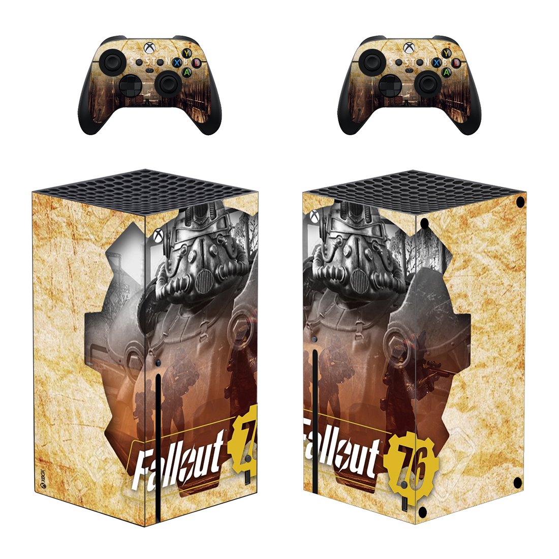 Fallout 76 decal skin for Xbox Series X Console & 2 Controllers