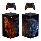Water Splash decal skin for Xbox Series X Console & 2 Controllers