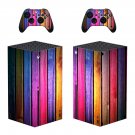 Wood Board decal skin for Xbox Series X Console & 2 Controllers