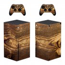Wood Board decal skin for Xbox Series X Console & 2 Controllers