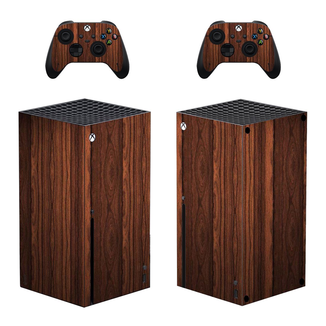 Wood Board decal skin for Xbox Series X Console & 2 Controllers